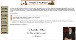 Desktop Screenshot of kautzlaw.com