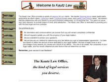 Tablet Screenshot of kautzlaw.com